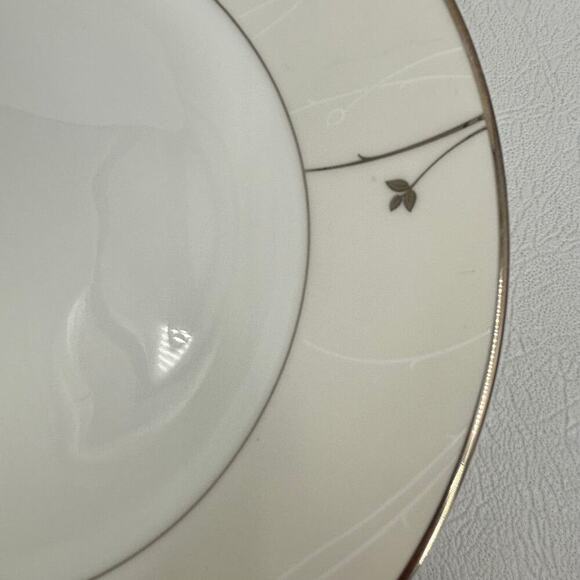 Waterford Fine China Lisette Salad Desert Plate Replacement 8 Inch Silver Rim - Picture 3 of 7